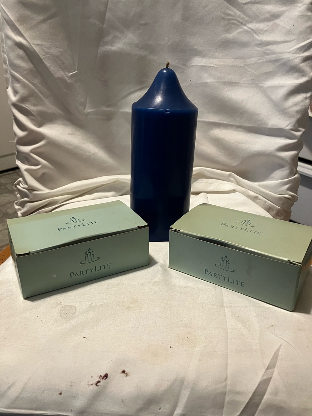 New. Party Lites asstd candles n scents like apple , blueberry , red cinnamon
